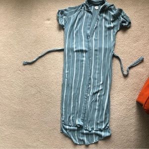 Striped shirt dress